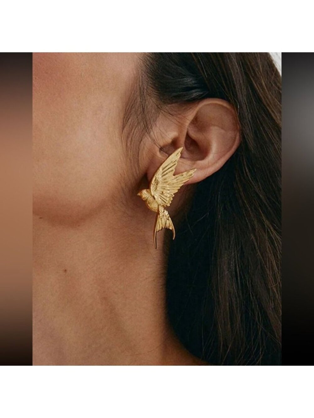 Bird stud earrings M799